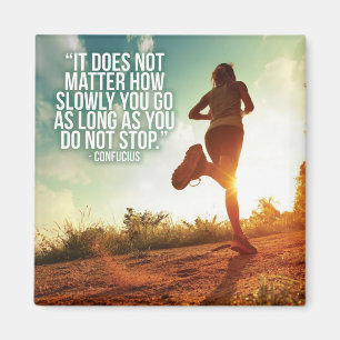 DO NOT STOP. Running Marathon Workout Motivational Magnet