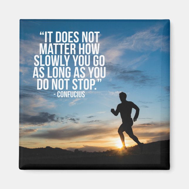 DO NOT STOP. Running Marathon Workout Motivational Magnet (Front)