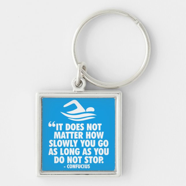 DO NOT STOP - Swimming Motivational Keychain (Front)