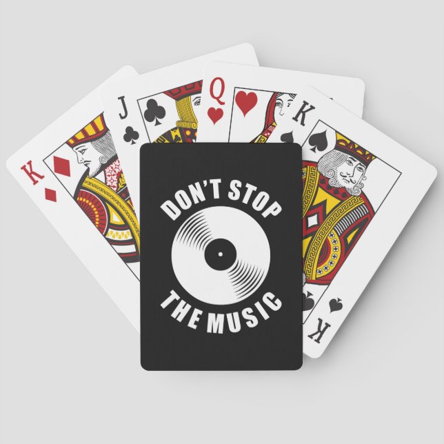 Do Not Stop The Music Poker Cards (Back)