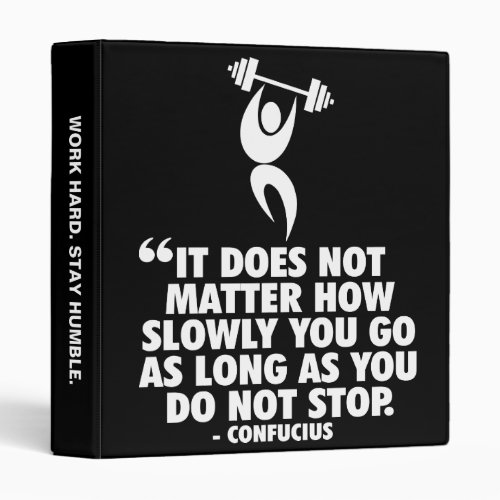 DO NOT STOP Weight Lifting Workout Motivational Binder