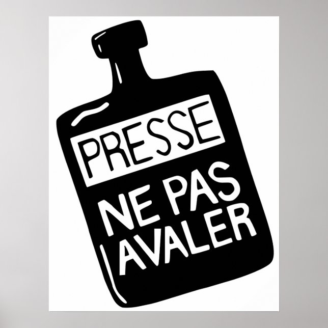 Do not swallow the Press poster (Front)