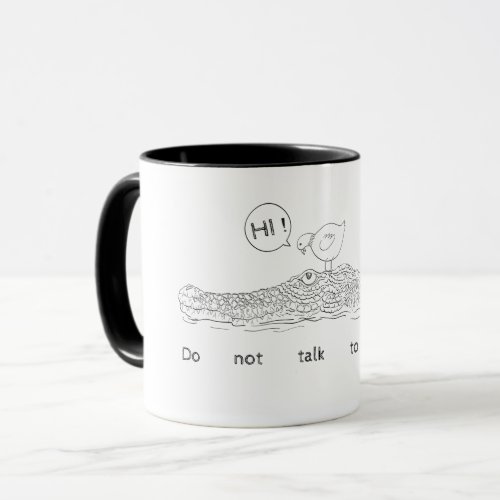 Do not talk to strangers mug