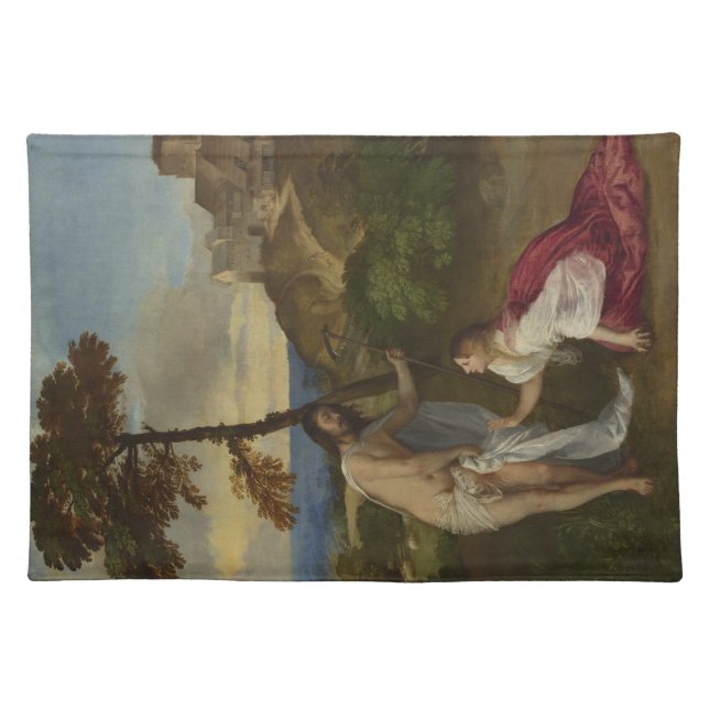 Do Not Touch Me (by Titian) Cloth Placemat (Front)