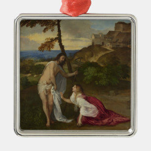 Do Not Touch Me (by Titian) Metal Ornament
