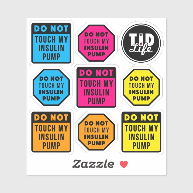 Do Not Touch Pod Stickers [White Vinyl] (Sheet)