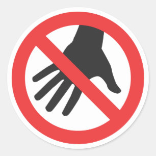 Do Not Touch Sticker