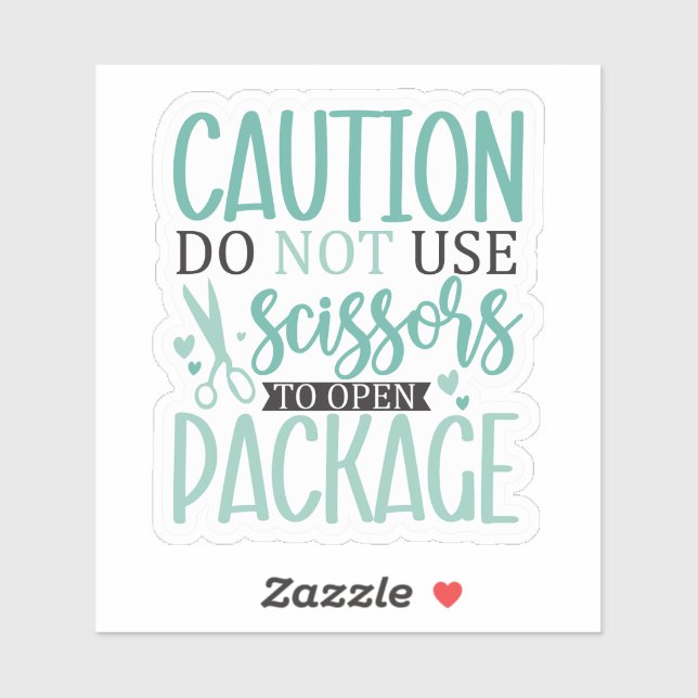 Do not use scissors sticker (Sheet)