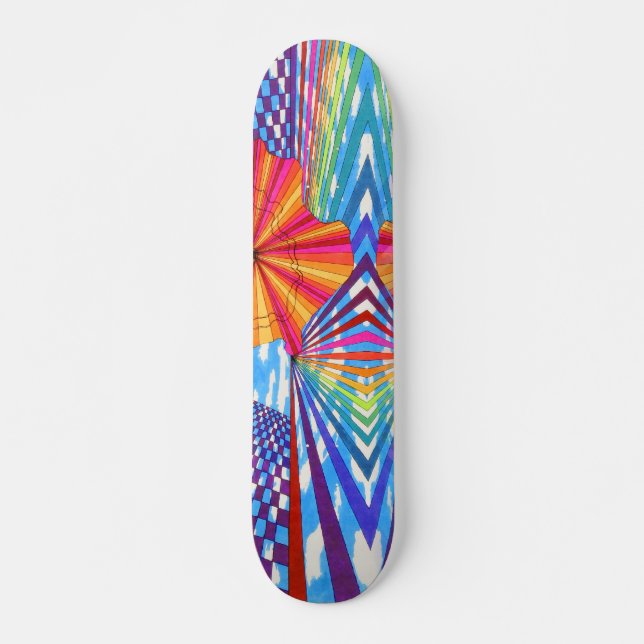 "Do not use with drugs" skateboard deck design (Front)