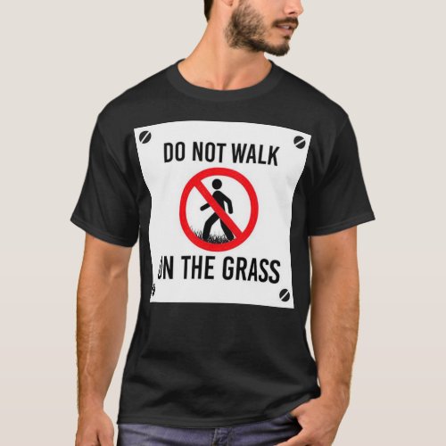 Do not walk no the grass T_Shirt
