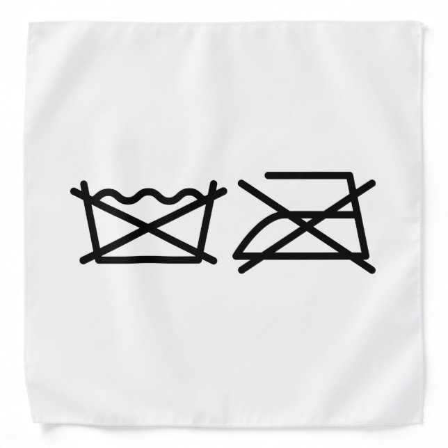 DO NOT WASH! DO NOT IRON! BANDANA (Front)