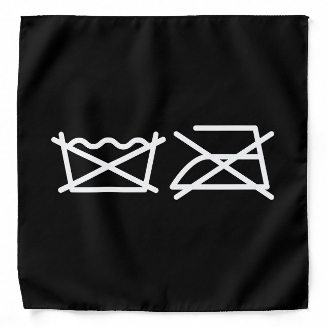 DO NOT WASH! DO NOT IRON! BANDANA (Front)
