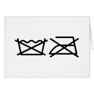 DO NOT WASH! DO NOT IRON! CARD