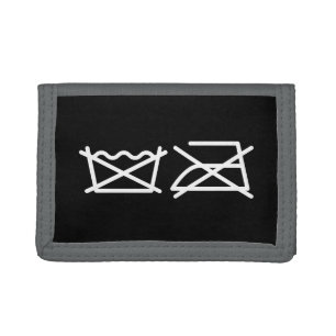 DO NOT WASH! DO NOT IRON! TRIFOLD WALLET