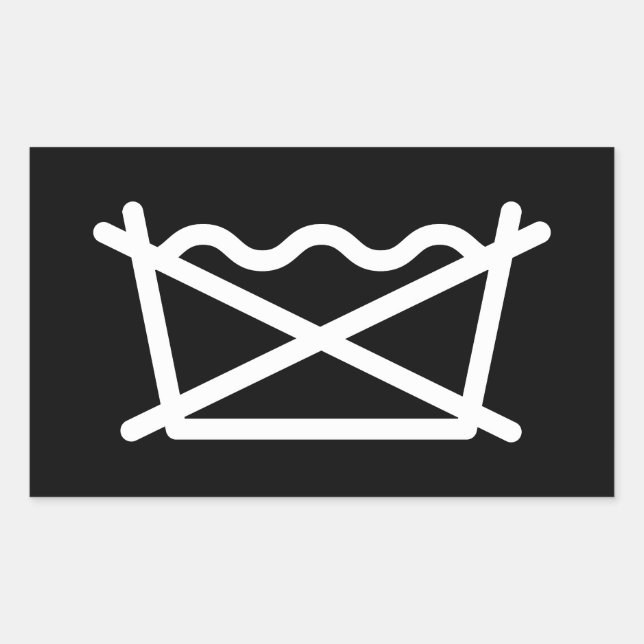 DO NOT WASH! RECTANGULAR STICKER (Front)