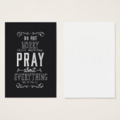Do not worry about anything Pray about Everything (Front & Back)