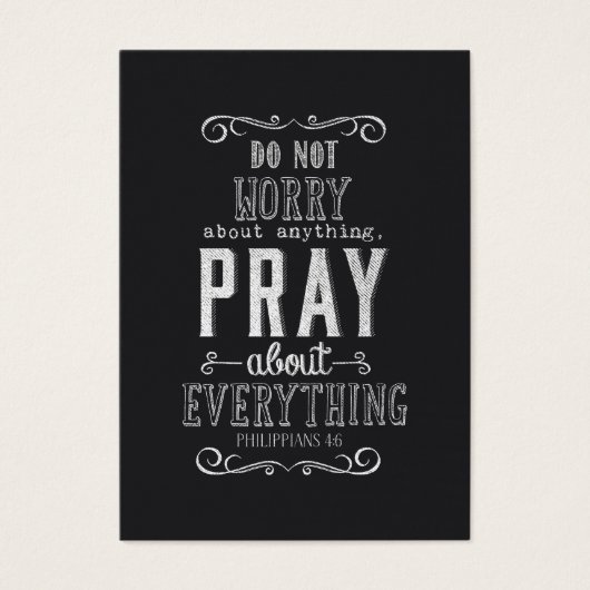 Do not worry about anything Pray about Everything (Front)