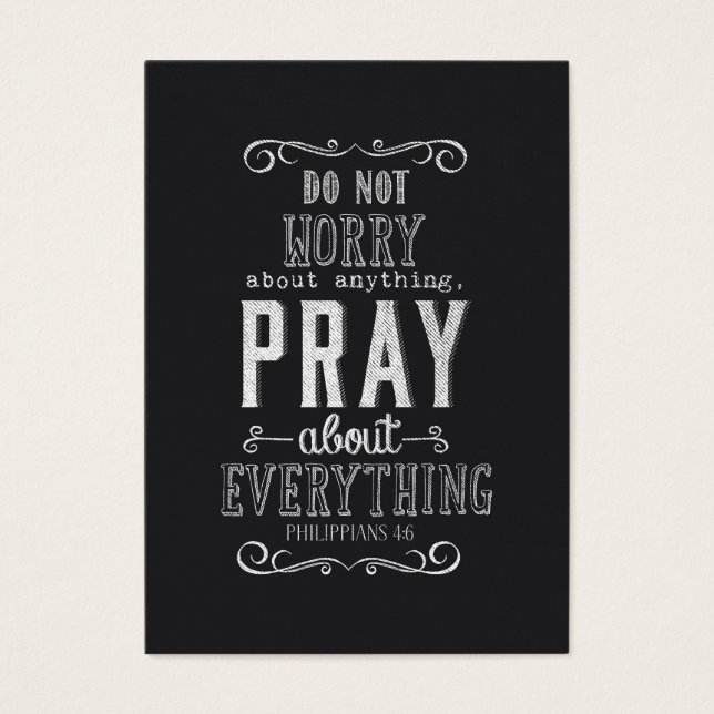 Do not worry about anything Pray about Everything (Front)