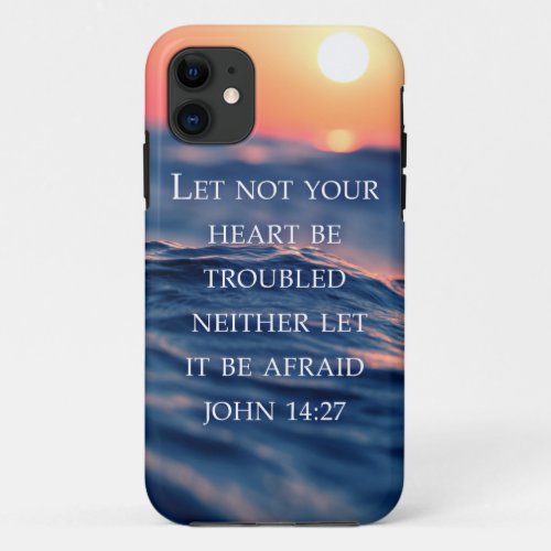 Do not worry Bible verse anti_fear encouragement  iPhone 11 Case
