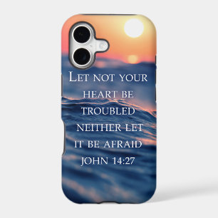 Do not worry Bible verse, anti-fear encouragement iPhone 17 Case