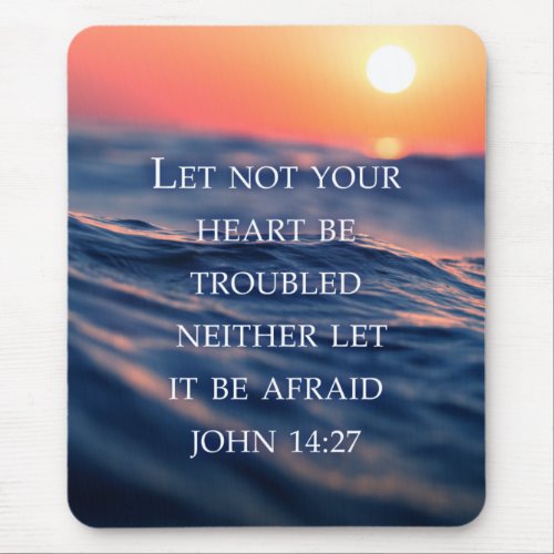 Do not worry Bible verse anti_fear encouragement  Mouse Pad