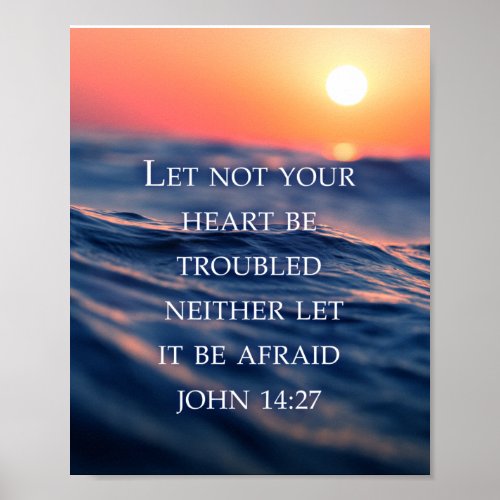 Do not worry Bible verse anti_fear encouragement Poster