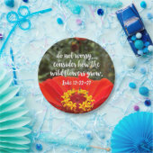 Do Not Worry Consider Wild Flowers Christian Bible Paper Plates (Party)