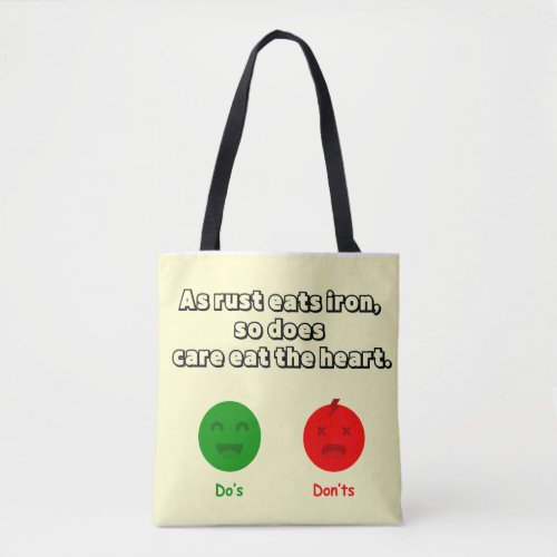 Do not worry smile tote bag