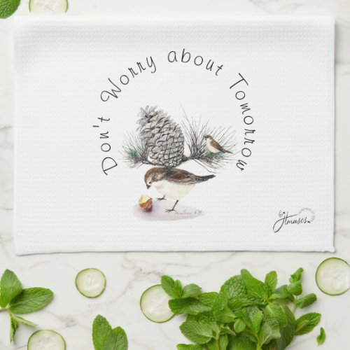 Do not worry _The Wings Collection Tea Towel