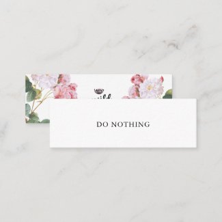 DO NOTHING Self Talk Mini Card No. 10