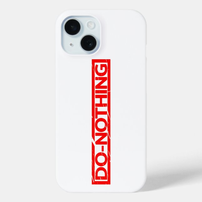 Do-nothing Stamp Case-Mate iPhone Case (Back)