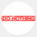 Do-nothing Stamp Classic Round Sticker