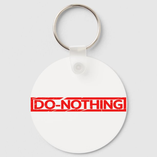Do-nothing Stamp Keychain (Front)