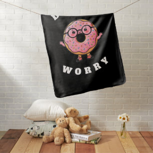 Do‑nut Worry – Cute Donut Cartoon Character Baby Blanket