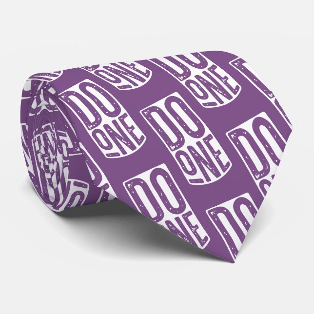 "Do One" Mancunian Manchester Insults Neck Tie (Rolled)