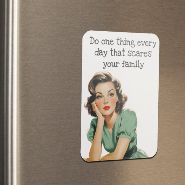 Do One Thing Every Day Retro Housewife Magnet (Creator Uploaded)