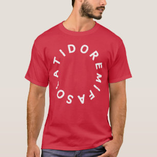 Do Re Mi Fa So Lai Do Solfege Circle Singer Musici T-Shirt