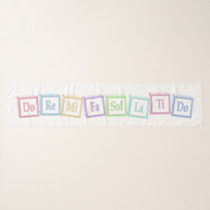 "Do Re Mi" Full Octave Solfege Musical Baby Blocks Scarf
