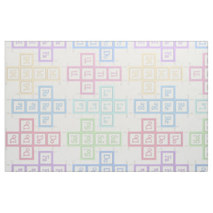 "Do Re Mi" Musical Baby Blocks 4" Sewing Pattern Fabric