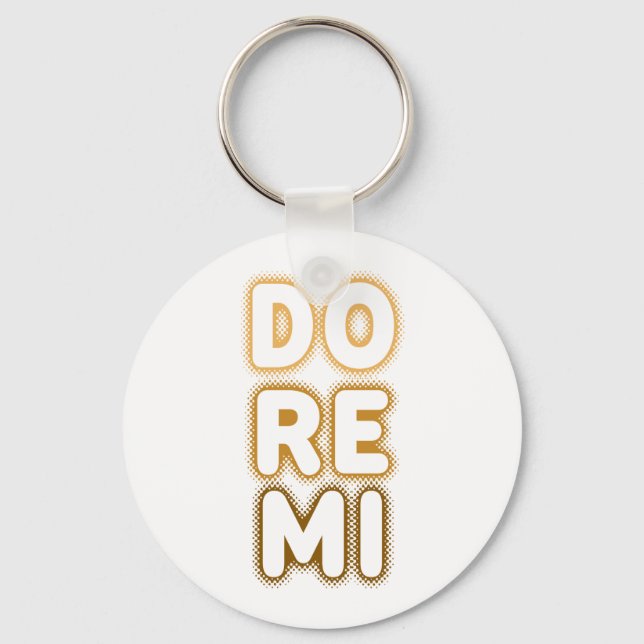 Do Re Mi Musical Scale Keychain (Front)