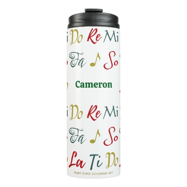 Do Re Mi  Nostalgic Personalized Musical Theater Thermal Tumbler (Front)