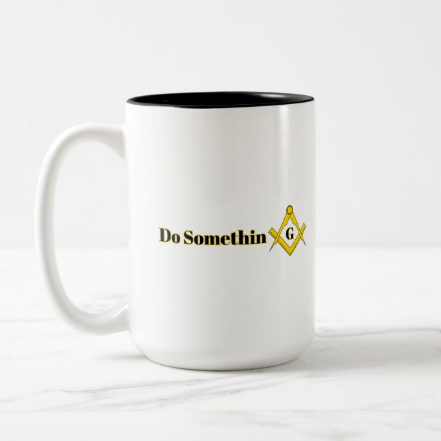 Do Something Masonic Mug – Start Your Day with Pur (Left)