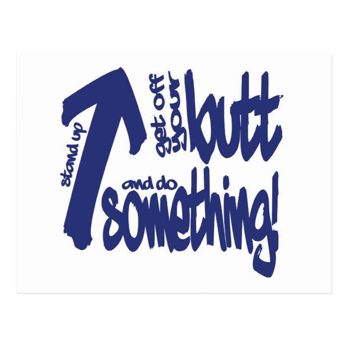 Do Something Motivational Postcard Card Inspiring