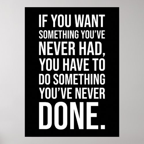 Do Something Never Done _ Gym Hustle Success Poster