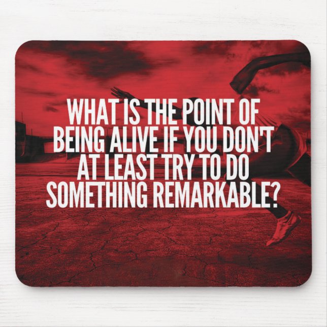 Do Something Remarkable - Workout Motivational Mouse Pad (Front)