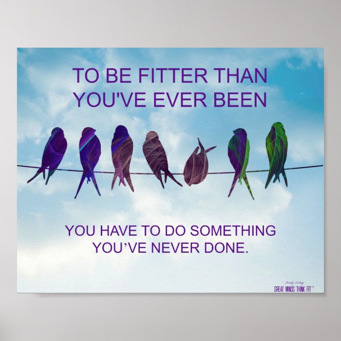 Do Something You've Never Done for Fitness Success Posters