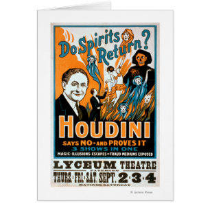 Do Spirits Return? Houdini Says NO - Proves It Cards
