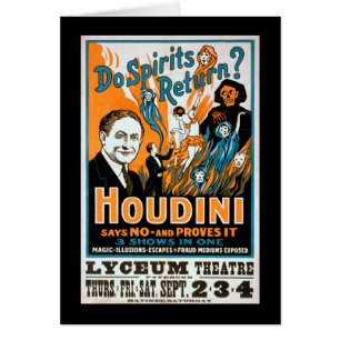 Do Spirits Return? Houdini Says NO - Proves It Cards