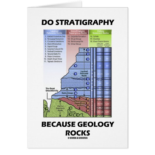 Do Stratigraphy Because Geology Rocks Cards (Front)