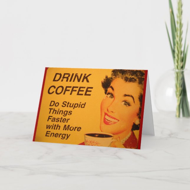 Do Stupid Things Faster Card (Front)